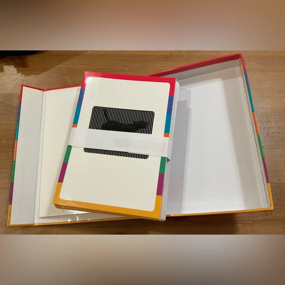 ScanimationGallop blank box cards set . Cards, envelopes,two sheets of stickers